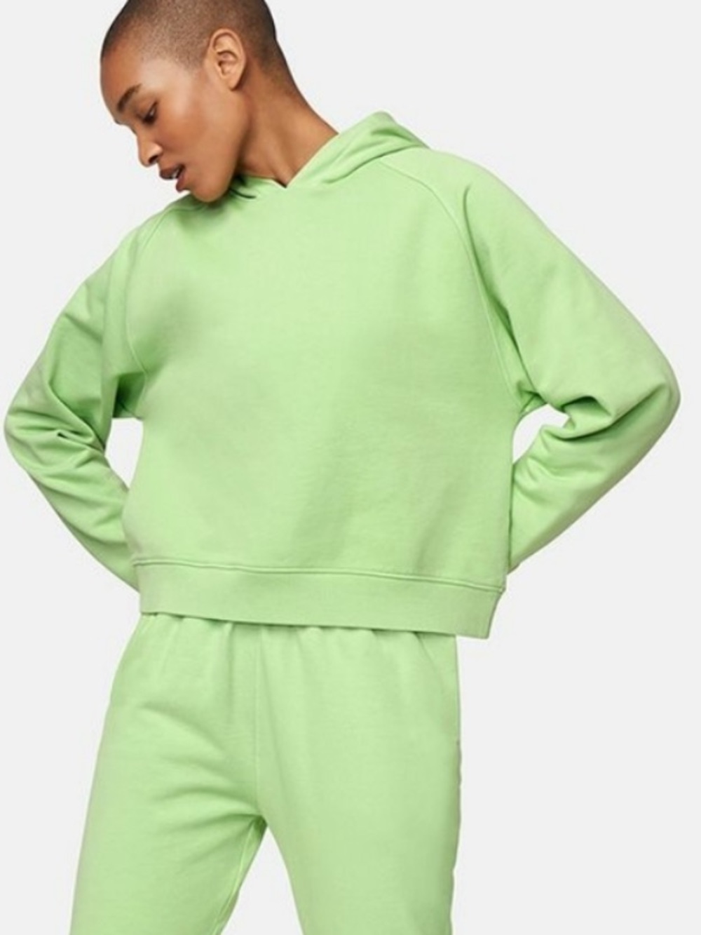 Outdoor Voices Cotton Terry Cropped Hoodie